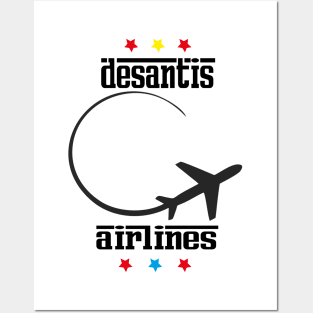 desantis airlines t-shirt design Posters and Art